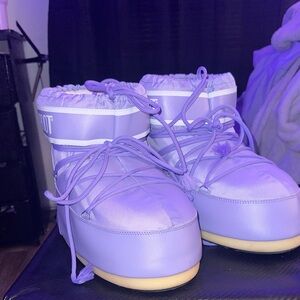 Moon Boot Purple Snow Boots